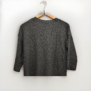 Kenneth Cole Sweater Size Large Gray Silver Shimmery Tunic Sweater Large